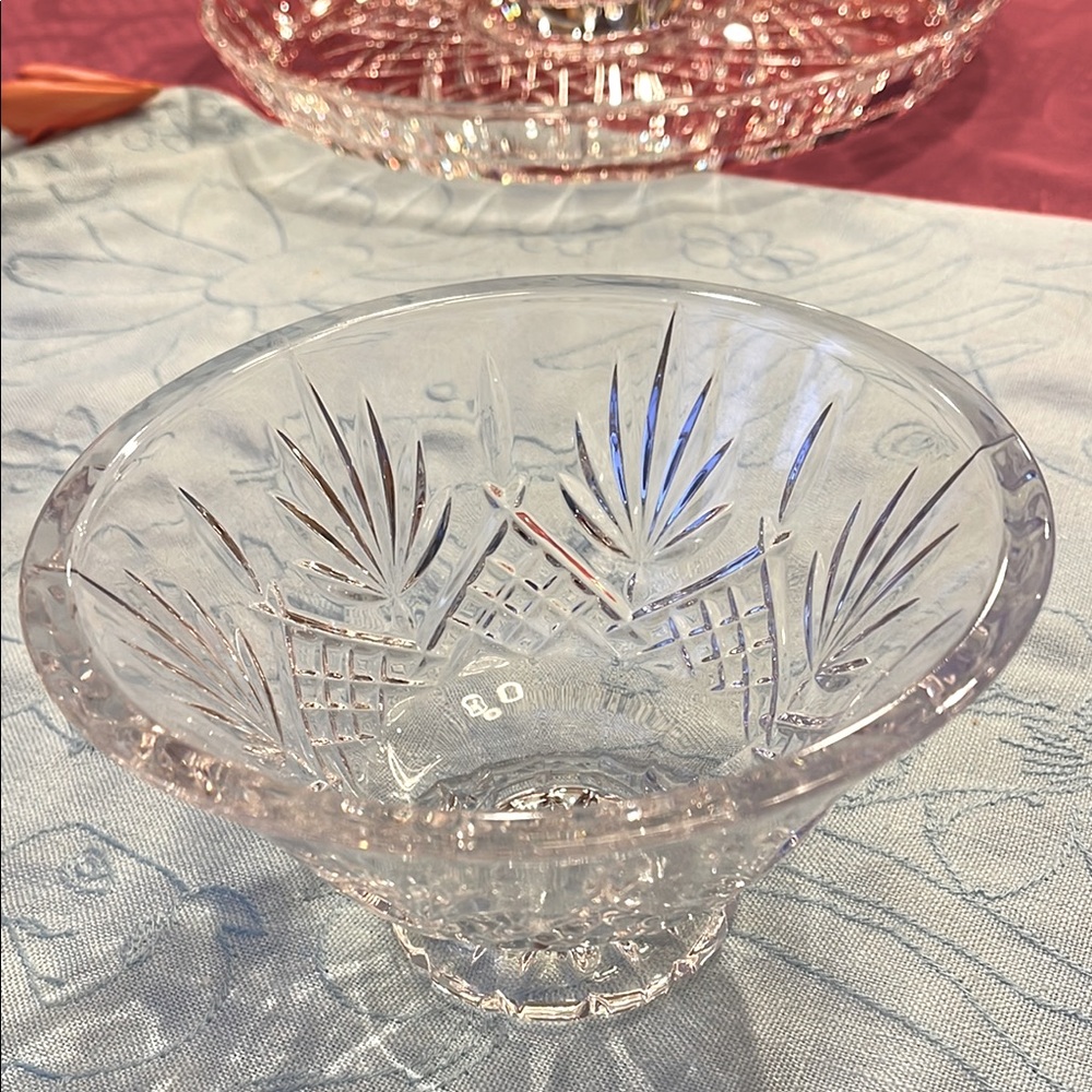 Elegant Marquis by Waterford Crystal Cut Glass Bowl 6” , stamped